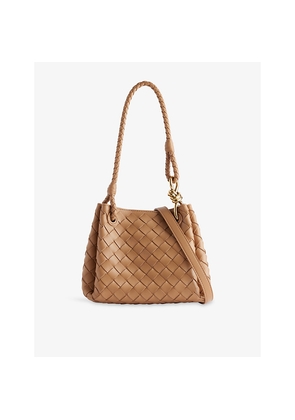 Womens Bottega Veneta Parachute Mini Leather Shoulder Bag