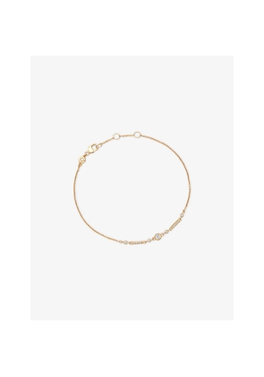Womens Astley Clarke Icon Nova Mini 14ct Yellow-Gold and 0.12ct Diamond Bracelet