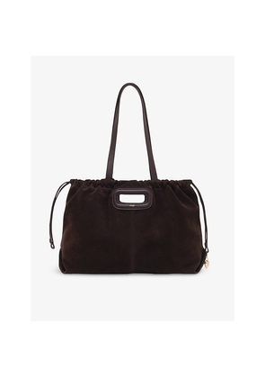 Womens Maje Miss M Suede Shoulder Bag