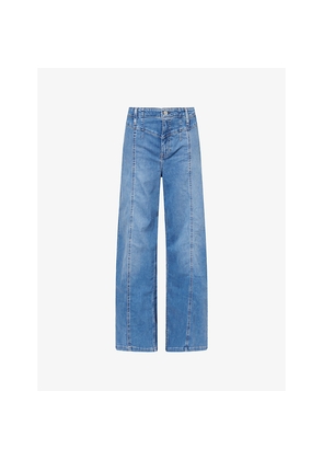 Womens Free People Libre Wide-Leg Denim Jeans