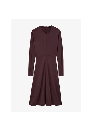 Womens Joseph Batwing-Sleeved Jersey Midi Dress