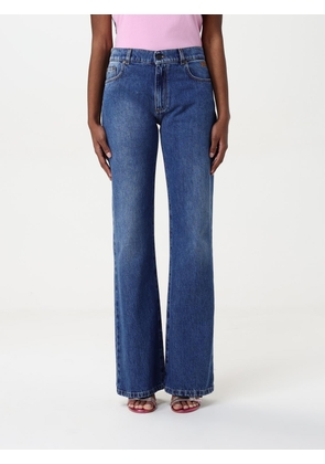 Jeans MSGM Woman color Denim