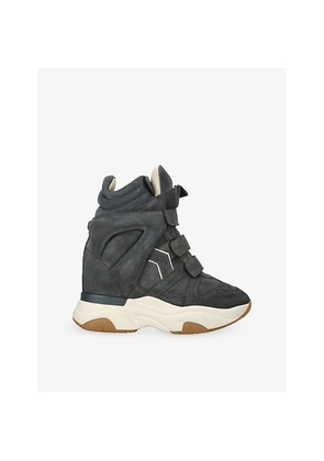 Womens Isabel Marant Balskee Suede High-Top Trainers