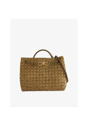 Womens Bottega Veneta Andiamo Medium Suede Tote Bag