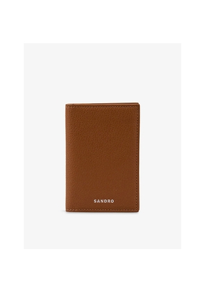 Sandro Grained Leather Card Holder