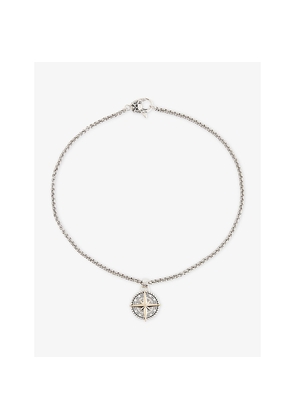 Mens Clocks And Colours North Star x Youth Sterling-Silver and Brass Pendant Necklace