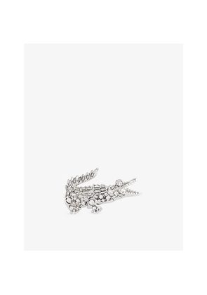 Lacoste Crocodile Crystal-Embellished Brass Brooch