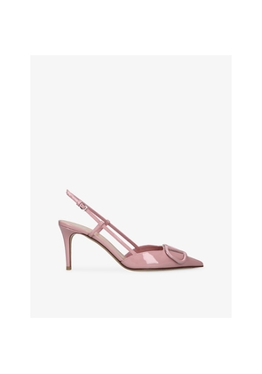 Womens Valentino Garavani Vlogo Signature 80 Slingback Heeled Pumps