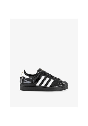 Womens Adidas Superstar II Patent-Leather Trainers