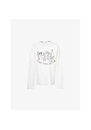 Mens Palmes Practise Tennis Printed Cotton Top