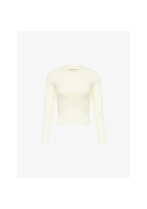 Womens The Couture Club Sculpting Crossover Stretch-Woven Top