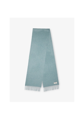 Mens Johnstons Of Elgin Fringed Cashmere Scarf