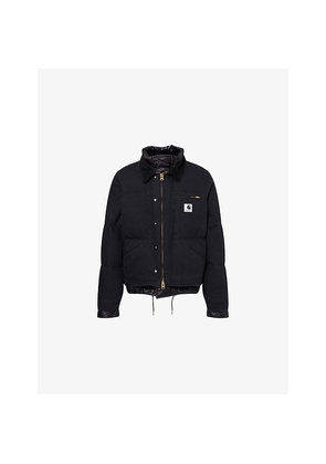 Mens Sacai x Carhartt WIP Puffer Canvas-Down Jacket