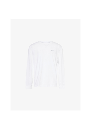 Mens Columbia Black Butte Long-Sleeves Cotton-Jersey T-Shirt