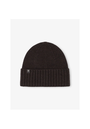 Mens Boggi Milano Logo-Tab Wool Beanie