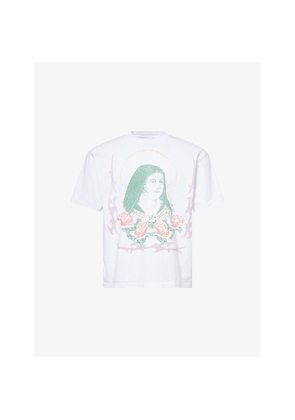 Mens Basketcase Theresa Jr Graphic-Print Cotton T-Shirt