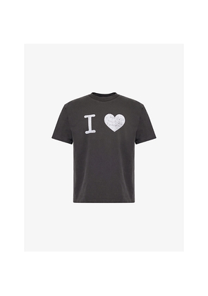Mens Basketcase I Heart Graphic-Print Cotton T-Shirt