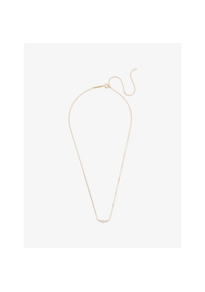 Womens PDPAOLA Estela 18ct Yellow Gold-Plated Sterling-Silver and Cubic Zirconia Necklace