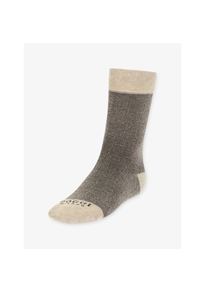 Mens Boggi Milano Oxford Stretch-Cotton Socks
