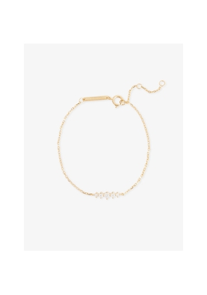 Womens PDPAOLA Estela 18ct Yellow Gold-Plated Sterling-Silver and Cubic Zirconia Bracelet