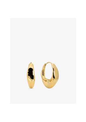 Womens Monica Vinader Antica Medium 18ct Yellow Gold Vermeil Hoop Earrings