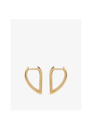 Womens PDPAOLA Vento Mini 18ct Yellow Gold-Plated Sterling-Silver and Cubic Zirconia Hoop Earrings