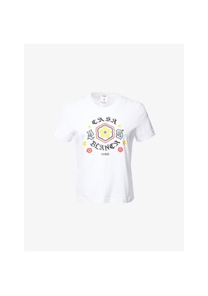 Womens Casablanca Bosozoku Printed Cotton-Jersey T-Shirt