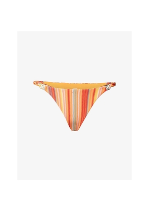 Womens Monday Petit Ermitage Striped Bikini Bottoms