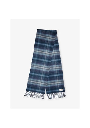 Mens Johnstons Of Elgin Check Cashmere Gloves