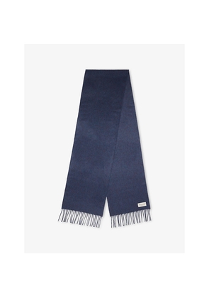 Mens Johnstons Of Elgin Fringed Cashmere Scarf