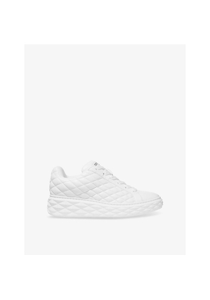 Womens Jimmy Choo Diamond Maxi Quilted Leather Trainers