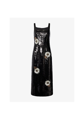 Womens Huishan Zhang Marylin Sequin Woven Midi Dress