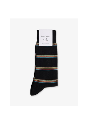 Mens Paul Smith Signature Striped Cotton-Blend Socks