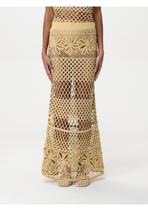 Skirt PINKO Woman color Yellow