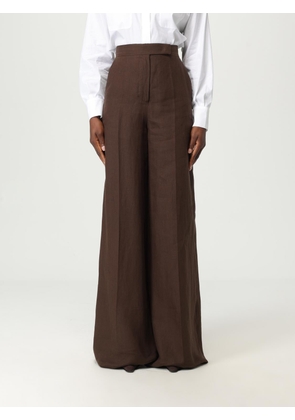 Pants MAX MARA Woman color Brown