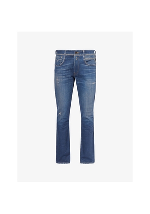 Mens Replay Anbass Slim-Fit Denim Jeans