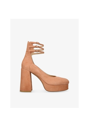 Womens Chloe Loti Platform Suede Courts
