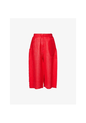 Womens Issey Miyake Panini Crop-Leg Knitted Trousers