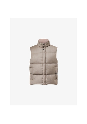 Mens Paul Smith High-Neck Relaxed-Fit Wool and Cashmere-Down Gilet