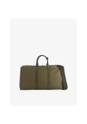 Mens Gucci Gg Monogram Canvas Large Duffle Bag