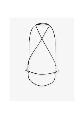 Mens Rick Owens Leather Cord Tank