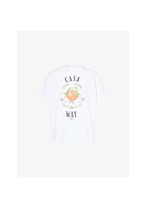 Mens Casablanca Way Mascot Cotton T-Shirt