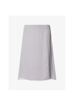 Womens Toteme Slip High-Waist Silk Mini Skirt