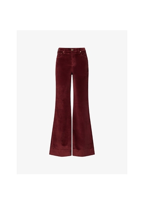Womens Rag & Bone Skylar High-Rise Corduroy Cotton and Modal-Blend Trousers