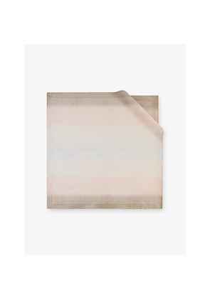 Bvlgari Letter Degrade Printed Square Silk Scarf