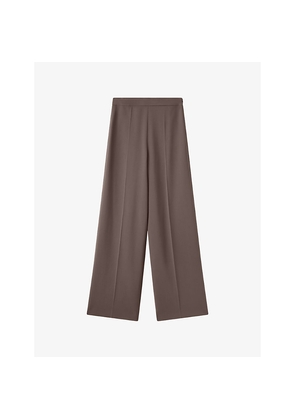 Womens Joseph Cady Alane High-Rise Wide-Leg Stretch-Woven Trousers