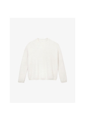 Womens The White Company Textured Crewneck Alpaca-Blend Jumper