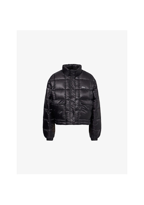 Womens Obey Surface Shell-Down Puffer Jacket