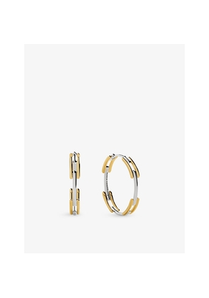 Womens Monica Vinader Signature Link 18ct Yellow Gold Vermeil Hoop Earrings