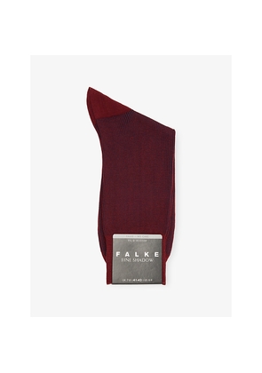 Mens Falke Fine Shadow Cotton-Blend Crew Socks